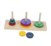 ERINGOGO Adults Brain Development Puzzle Wooden Hanoi Tower Game Intellectually Stimulating Brain Teaser Toys