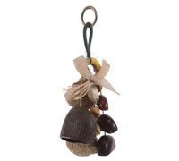 ERINGOGO African Natural Shaker: African Nut Shell Rattle Shaker Tool - Traditional Musical Hand Percussion Instrument - Rustic Bag Charm for Women Men