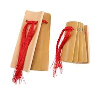 ERINGOGO Allegro Bamboo Castanets for Chinese Kuaiban Traditional Musical Instrument Accessories for Adult Percussion Enthusiasts