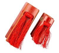 ERINGOGO Allegro Castanets Bamboo Chinese Kuaiban Clapper Percussion Instrument for Boys and Girls Adults Beginners Hand Clappers for Music Class Performance