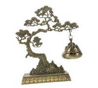 ERINGOGO Alloy Thai Style Hanging Incense Burner with Backflow Design for Zen Garden Pine Decor Aromatherapy for Massage Parlors and Foot Bath Shops Asian Home Fragrance Holder
