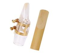 ERINGOGO Alto Saxophone Mouthpiece Kit with Reed and Ligature Synthesis Material Saxophone Accessory for Easy Assembly and Replacement