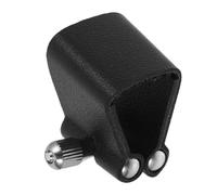 ERINGOGO Alto Saxophone Saxophone Clip Black U-shape Soft Leather Fixing Clip for Wind Instrument Mouthpiece