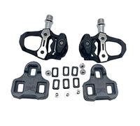 ERINGOGO Aluminium Alloy Bike Pedals with Foot Rest Durable Black Cycling Accessories for Easy Installation and Comfortable Use