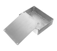 ERINGOGO Aluminium Box for Guitar Stomp Box Case Guitar Pedal Case Aluminum Die-cast Housing Silver Color Simple Stylish Design Pedal Performance Stable Sound Quality Suitable for Home