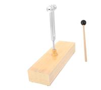 ERINGOGO Aluminum Alloy Tuning Fork with Wooden Voice Box and Hammer Mallet Set for Stress Reduction and Meditation Practices Featuring Improved Focus and Deeper Meditation Experiences