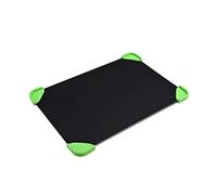 ERINGOGO Aluminum Defrosting Tray Black Random Color with Silicone Pads 5pcs Fast Meat and Food Thawing Board No Microwave or Electricity Needed for Kitchen Use