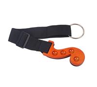 ERINGOGO Anti-slip Wooden Cello End-pin Holder with Adjustable Floor Protector Spike Anchor Rest for Cellos Prevents Slipping and Floor Damage Orange Black Design