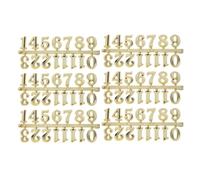 ERINGOGO Arabic Number Clock Numerals Kit 6 Sets Plastic Smooth Design for DIY Wall Clock Replacement and Repair