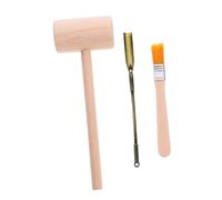 ERINGOGO Archaeological Excavation with Medium Wooden Hammer Luoyang and Small Brush Educational Digging Tools for Develop Creativity Hand-eye Coordination and Logical Thinking Through