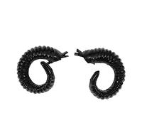 ERINGOGO Artificial Black Sheep Horns Hairclip Pair Lightweight Durable Halloween Cosplay Headwear for Adults and Unique Festival Party Hair Accessory