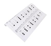 ERINGOGO Assorted Color Trumpet Chord Practice Chart Large Fingering Guide for Beginners Students Music Theory Reference Poster Gift