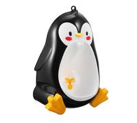 ERINGOGO Baby Boy Training Urinal Potty Toilet Cartoon Penguin Wall-Mounted Potty Trainer for Toddlers Black for Bathroom Use