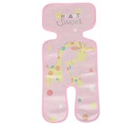 ERINGOGO Baby Stroller Seat Cooling Pad Liner for Newborns, Breathable Ice Silk Fabric, Soft Pink Pushchair Seat Mat for Summer Comfort and Heat Relief