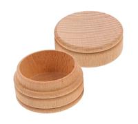 ERINGOGO Baby Teeth Keepsake Box Small Wooden Tooth Holder Beechwood 5x3.5cm for Children Nursery Memory Storage