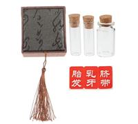 ERINGOGO Baby Tooth Keepsake Box Infant Tooth Holder Cartoon Design Storage Set of 3 Tassel for Newborn Memory Random Style