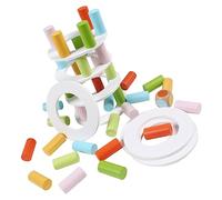 ERINGOGO Balance Wooden Block Educational Interactive Stacking Game for Develops Creative Thinking and Motor Skills Wood Material for Birthdays and Parties