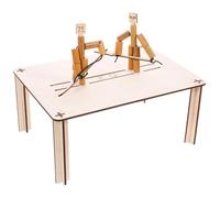 ERINGOGO Bamboo Puppet Kit for Flexible Joints Wooden Fighting Dolls and Large Pk Table Skill-building Cognitive Game for Boys and Enhancing Motor Skills and Social Play