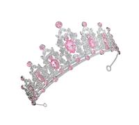 ERINGOGO Baroque Crown Tiara for Brides Wedding Rhinestones Headpiece Princess Bride Costume for Wedding Party Decorative Accessory