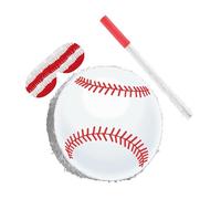 ERINGOGO Baseball Pinata with Stick and Blindfold Cardboard Sports Themed Party Prop for Boys Easy to Fill and Hang Birthday Game Decoration for Sports Birthday Celebration
