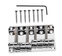 ERINGOGO Bass Guitar Bridge String Hard Tail Bridge Roller Saddles for Electric Bass and Fade Resistant Design Stable Performance for Various Music Styles