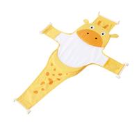 ERINGOGO Bath Seat Support with Non Slip Breathable Mesh Bathing Mat for Newborns and Secure Strap Holding Bather Fits Bathtub and Sink Cute Cartoon Design