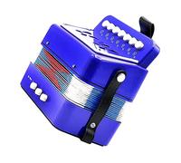 ERINGOGO Beginner Accordion Musical Instrument Durable Educational for Blue Color Promotes Cognition Hand Eye Coordination Early Learning Practice