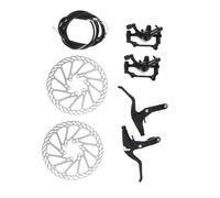 ERINGOGO Bike Disc Brake Kit with Hand Brake Lever and Metal Rotor Smooth Powerful Braking Heat Dissipation Design for Mountain and Road Bikes