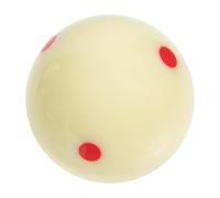 ERINGOGO Billiard Practice Training Cue Ball Standard White Cue Ball with Dots Scratch Impact Resistant Material for Snooker Games Bars Game Rooms