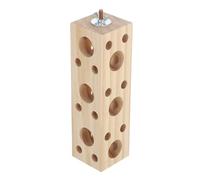 ERINGOGO Bird Chewing Toy for Parrots Small Wooden Foraging Perch Natural Wood Bird Cage Accessories for Teething and Grinding