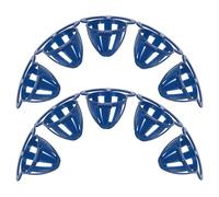 ERINGOGO Bird Food Holder Cage Cup Feeders Blue 10Pcs Vegetable Fruit Basket Egg Collector for Small Birds Aviary Feeding