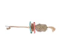 ERINGOGO Bird Foraging Hanging Toy Edible Natural Woven Bark Chewing Toy for Parrots Cockatiels Budgies Engaging Bird Cage Accessories for Climbing Shredding Fun