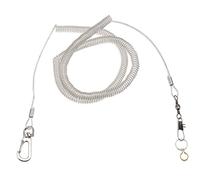 ERINGOGO Bird Harness Leash Parrot Training Rope Stainless Steel Bird Foot Ring Anklet 7.5MM Anklet 6M Flying Rope for Cockatiel Parakeet Parrot Flight and Safety