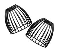 ERINGOGO Birdcage Installation Cage Vintage 2pcs Iron Wire Shades Lamp Black Pendant Light Cover Industrial Style Easy and Maintenance for Compact Areas