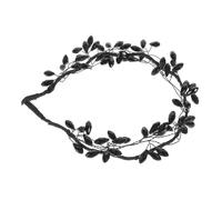 ERINGOGO Black Faux Crystal Headband for Women Elegant Handmade Headdress Comfortable Sparkly Hair Accessory Suitable for Parties and Everyday Wear