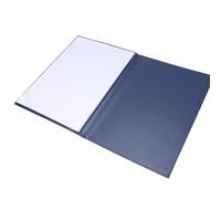 ERINGOGO Blue Leather Diploma Cover with Padded Hard Case, Blank Certificate Holder for A4 Graduation and Office Awards, Protective Document Folder Suitable for Award Presentation