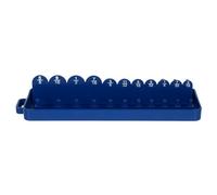 ERINGOGO Blue PP Socket Organizer Holder for Wrench Sockets and Short | Large Hole Layout, Front and Rear Height Design, Inserting Structure, Workbench Storage for Garage Workshop