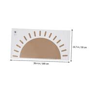 ERINGOGO Bohemia Style Self-Adhesive Sun Wall Sticker PVC Indoor Wall Decal Removable Decorative Living Brown for Home and Window