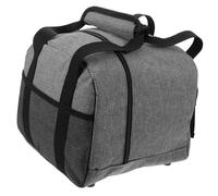 ERINGOGO Bowling Ball Pouch with Padded Support Handheld Carrier Bag Gray Single Ball Oxford Cloth Sports Storage Tote for Games Practice and Training