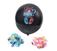 ERINGOGO Boy Girl Reveal Balloons with Pink Blue Confetti Thick Latex Gender Shower Party Supplies for Shower Decorations Elastic Balloon Kit for Romantic Celebration