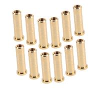 ERINGOGO Brass Archery Inserts 12pcs Weighted Arrow Insert - 38 Grain, Gold, for Carbon Arrow Shaft, Optimized Flight for Hunting