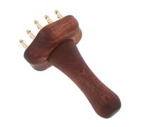 ERINGOGO Brass Wood Meridian Massage Brush Durable Meridian Pressure Comb for Body Scraping and Muscle Tension Relief Handheld Guasha Tool for Abdomen Arms Legs and Back Energy Unblocking