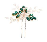 ERINGOGO Bridal Hair Stunning Green Wedding Hair Accessory for Updos for Brides and Parties Secure and Comfortable Design for Special Events