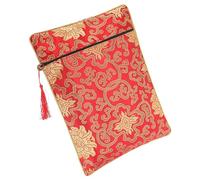 ERINGOGO Brocade Embroidery Buddhist Scripture Wrapping Pouch Double Satin Dragon Pattern Chinese Style Bag for Temple Use Portable Lightweight Reusable Safe Cloth Organizer