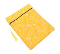 ERINGOGO Buddhist Zen Silk Book Wrap Carrier with Motif Pocket Organizer for Church Books and Scriptures Versatile Storage Pouch for Religious Texts and Documents