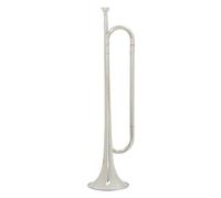 ERINGOGO Bugle Trumpet b Flat for Students and Beginners Silver Youth Wind Instrument Enhanced Resonance and Loud Sound for School Band Practice