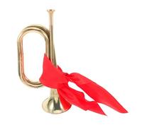 ERINGOGO Bugle Trumpet Wind Instrument for Beginners Metal Design Elegant Scarf for School Orchestra and Marching Bands