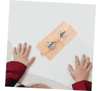 ERINGOGO Busy Board Door Latch Sensory DIY Cognitive Board Accessories for Early Learning Engaging with Problem Solving Skills Safe Natural