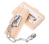 ERINGOGO Busy Board for Wooden Lock Educational Sensory Play Board for Early Learning Tool Fine Motor Skills Development Parent Interactive Activity