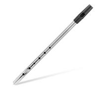 ERINGOGO C Key Flute for Beginners Lightweight Copper Irish Whistle Musical Instrument Easy to Store Silver Metal Whistle Flute for Learning and Performance
